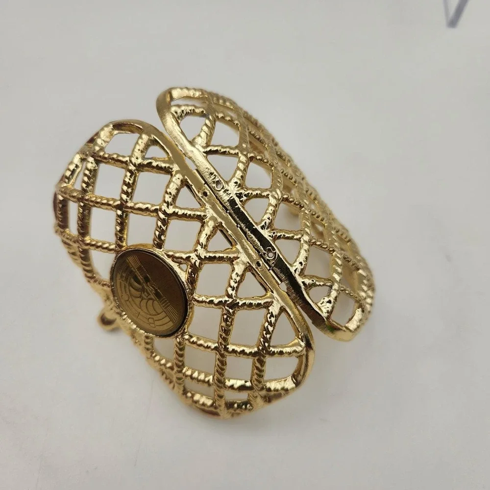 Vintage‎ BFCL Gold Tone Metal Coin Purse. Kiss Lock Miniature Purse Trinket Case